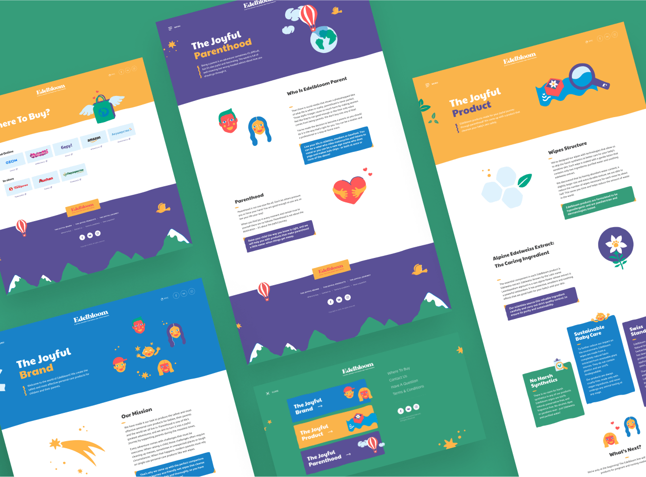 Edelbloom. Natural Hypoallergenic Baby Wet Wipes