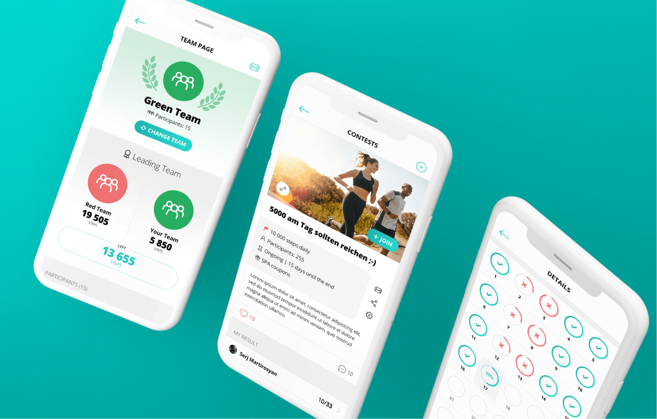 inKin Corporate Wellness Platform Mobile Applications