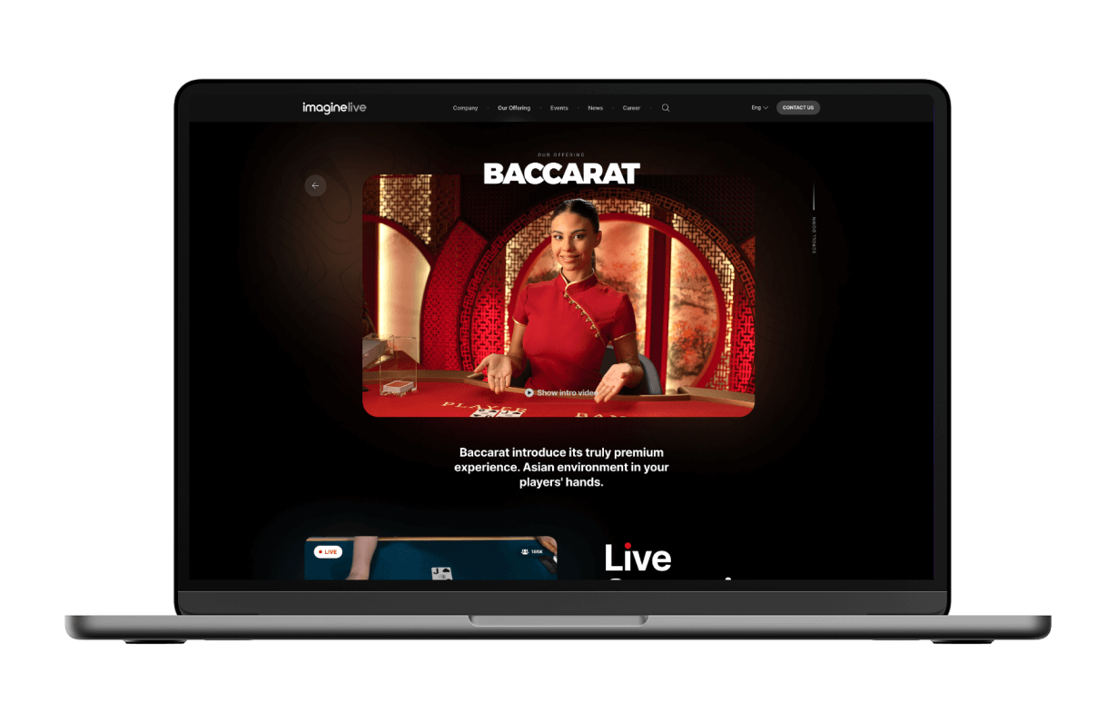 ImagineLive. Leading provider of live dealer games