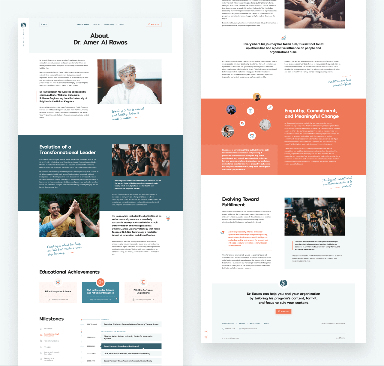 Official website of award-winning Omani leader Dr. Amer Al Rawas