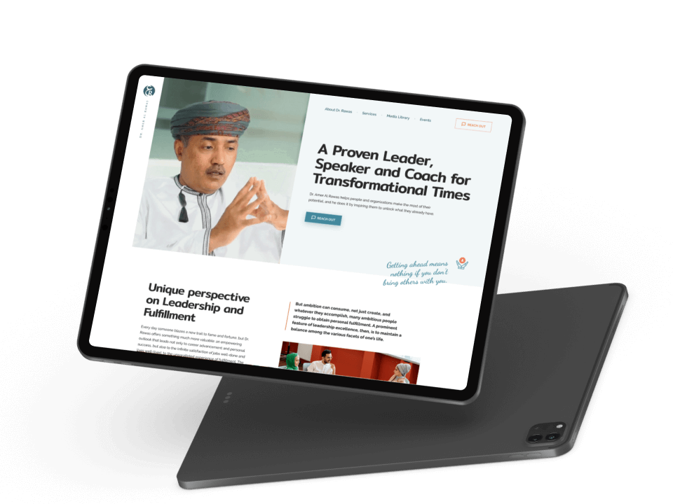 Official website of award-winning Omani leader Dr. Amer Al Rawas